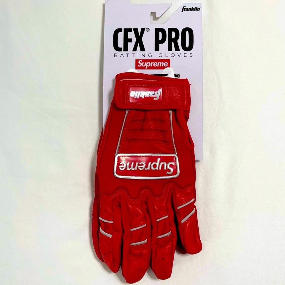 Supreme X Franklin Batting Gloves (M) Red SS22